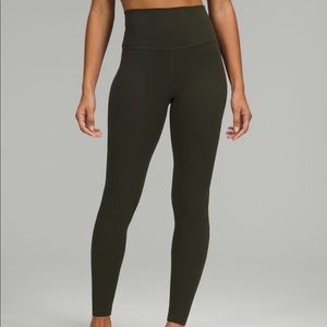 Lululemon Align High rise pant “28 olive green